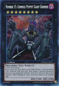Number 15: Gimmick Puppet Giant Grinder - Number Hunters (NUMH) #NUMH-EN027 - Secret Rare YuGiOh Trading Card