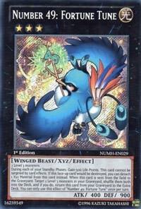 Number 49: Fortune Tune - Number Hunters YuGiOh trading card