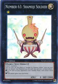 Number 63: Shamoji Soldier - Number Hunters YuGiOh trading card