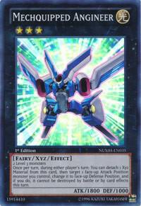 Mechquipped Angineer trading card from Number Hunters Mechquipped Angineer - Number Hunters YuGiOh trading card