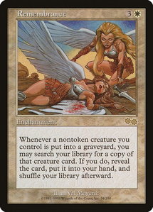 Remembrance - Urza's Saga (USG) #34 - Rare Magic: The Gathering Trading Card