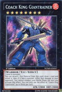 Coach King Giantrainer - Number Hunters (NUMH) #NUMH-EN037 - Secret Rare YuGiOh Trading Card