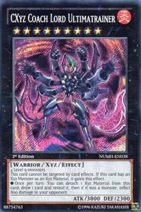 CXyz Coach Lord Ultimatrainer - Number Hunters YuGiOh trading card