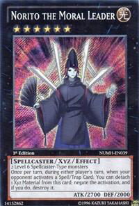Norito the Moral Leader - Number Hunters (NUMH) #NUMH-EN039 - Secret Rare YuGiOh Trading Card