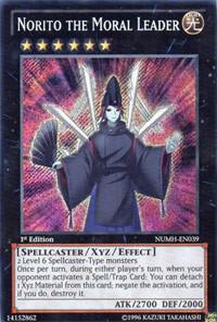 Norito the Moral Leader - Number Hunters YuGiOh trading card