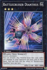 Battlecruiser Dianthus - Number Hunters (NUMH) #NUMH-EN043 - Super Rare YuGiOh Trading Card