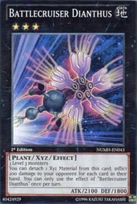 Battlecruiser Dianthus trading card from Number Hunters Battlecruiser Dianthus - Number Hunters YuGiOh trading card
