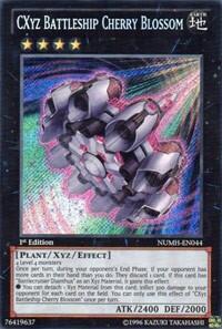 CXyz Battleship Cherry Blossom - Number Hunters (NUMH) #NUMH-EN044 - Secret Rare YuGiOh Trading Card