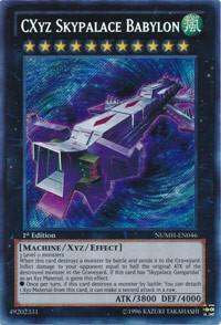 CXyz Skypalace Babylon - Number Hunters YuGiOh trading card