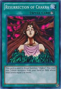 Resurrection of Chakra - Number Hunters YuGiOh trading card