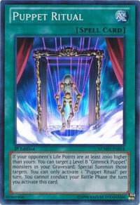 Puppet Ritual - Number Hunters YuGiOh trading card