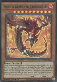 Inferno of the Sacred Beasts - Uria, Lord of Searing Flames - Chaos Origins (CORI) #CORI-EN005 - Super Rare YuGiOh Trading Card