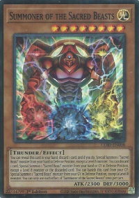 Summoner of the Sacred Beasts - Chaos Origins (CORI) #CORI-EN008 - Super Rare YuGiOh Trading Card
