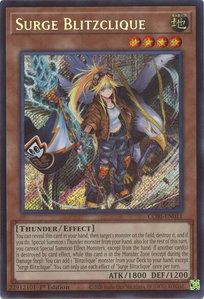 Surge Blitzclique - Chaos Origins (CORI) #CORI-EN011 - Secret Rare YuGiOh Trading Card