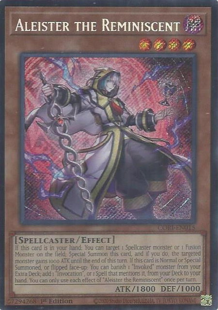 Aleister the Reminiscent trading card from Chaos Origins Aleister the Reminiscent - Chaos Origins YuGiOh trading card
