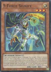 S-Force Signify - Chaos Origins (CORI) #CORI-EN020 - Common / Short Print YuGiOh Trading Card