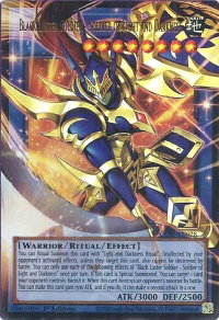 Black Luster Soldier - Soldier of Light and Darkness (Extended Art) - Chaos Origins (CORI) #CORI-EN028 - Ultra Rare YuGiOh Trading Card