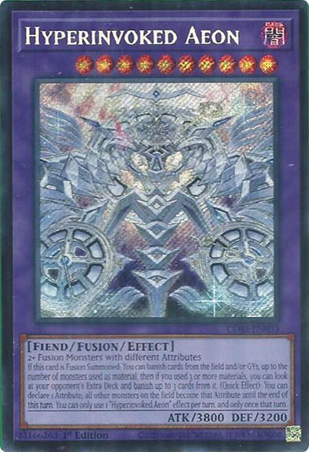 Hyperinvoked Aeon - Chaos Origins YuGiOh trading card
