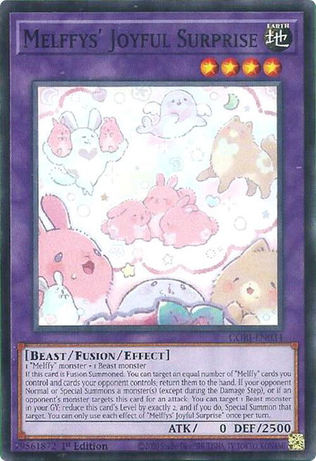 Melffys' Joyful Surprise trading card from Chaos Origins Melffys' Joyful Surprise - Chaos Origins YuGiOh trading card