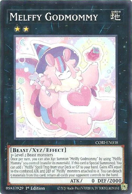 Melffy Godmommy trading card from Chaos Origins Melffy Godmommy - Chaos Origins YuGiOh trading card