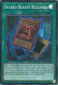 Sacred Beasts Released - Chaos Origins (CORI) #CORI-EN047 - Super Rare YuGiOh Trading Card