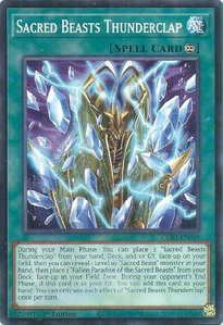 Sacred Beasts Thunderclap - Chaos Origins (CORI) #CORI-EN049 - Common / Short Print YuGiOh Trading Card