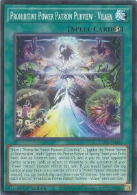 Prohibitive Power Patron Purview - Vilaea - Chaos Origins (CORI) #CORI-EN055 - Common / Short Print YuGiOh Trading Card
