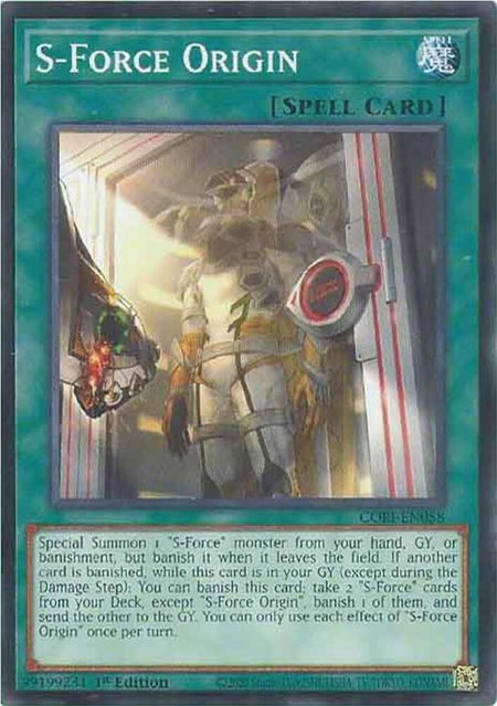 S-Force Origin - Chaos Origins YuGiOh trading card
