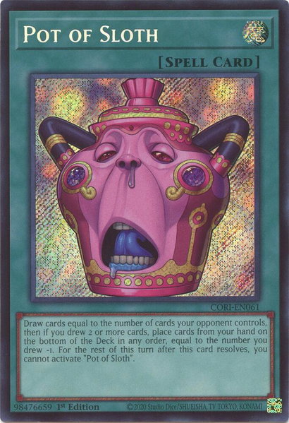 Pot of Sloth - Chaos Origins YuGiOh trading card