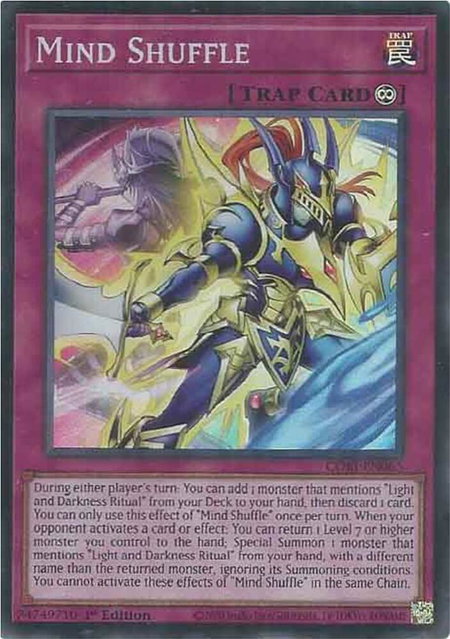 Mind Shuffle trading card from Chaos Origins Mind Shuffle - Chaos Origins YuGiOh trading card