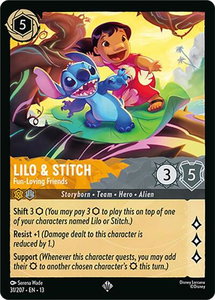 Lilo & Stitch - Fun-Loving Friends - Attack of the Vine! (13) #31/207 - Super Rare Disney Lorcana Trading Card
