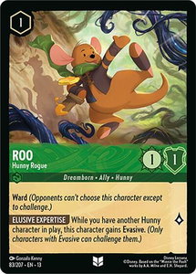 Roo - Hunny Rogue - Attack of the Vine! (13) #83/207 - Uncommon Disney Lorcana Trading Card
