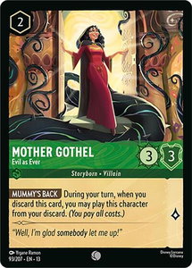 Mother Gothel - Evil as Ever - Attack of the Vine! (13) #93/207 - Common Disney Lorcana Trading Card