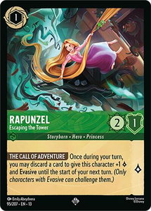 Rapunzel - Escaping the Tower - Attack of the Vine! (13) #95/207 - Super Rare Disney Lorcana Trading Card