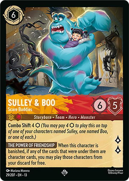 Sulley & Boo - Scare Buddies - Attack of the Vine! Disney Lorcana trading card