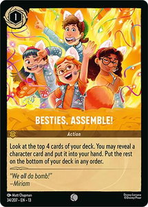 Besties, Assemble! - Attack of the Vine! (13) #34/207 - Common Disney Lorcana Trading Card