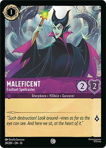 Maleficent - Exultant Spellcaster - Attack of the Vine! (13) #39/207 - Common Disney Lorcana Trading Card