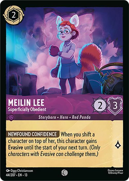 Meilin Lee - Superficially Obedient trading card from Attack of the Vine! Meilin Lee - Superficially Obedient - Attack of the Vine! Disney Lorcana trading card