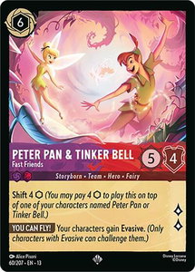 Peter Pan & Tinker Bell - Fast Friends - Attack of the Vine! (13) #60/207 - Super Rare Disney Lorcana Trading Card
