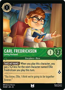 Carl Fredricksen - Loving Husband - Attack of the Vine! (13) #74/207 - Uncommon Disney Lorcana Trading Card