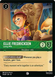 Ellie Fredricksen - Loving Wife (Foil) - Attack of the Vine! (13) #75/207 - Common Disney Lorcana Trading Card