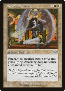 Serra's Embrace - Urza's Saga (USG) #47 - Uncommon Magic: The Gathering Trading Card