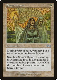 Serra's Hymn - Urza's Saga (USG) #48 - Uncommon Magic: The Gathering Trading Card