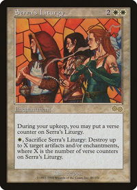 Serra's Liturgy - Urza's Saga (USG) #49 - Rare Magic: The Gathering Trading Card