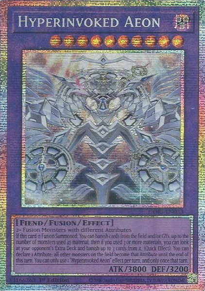 Hyperinvoked Aeon (Starlight Rare) - Chaos Origins YuGiOh trading card
