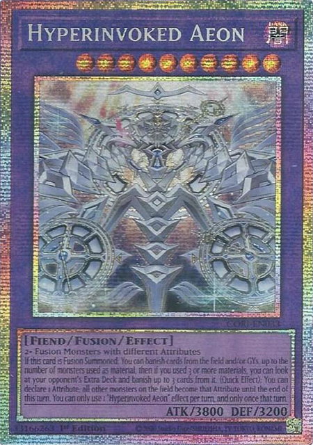 Hyperinvoked Aeon (Starlight Rare) trading card from Chaos Origins Hyperinvoked Aeon (Starlight Rare) - Chaos Origins YuGiOh trading card
