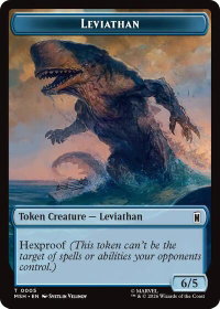 Leviathan // Food Double-Sided Token - Marvel Super Heroes (MSH) #005/019 - Token Magic: The Gathering Trading Card