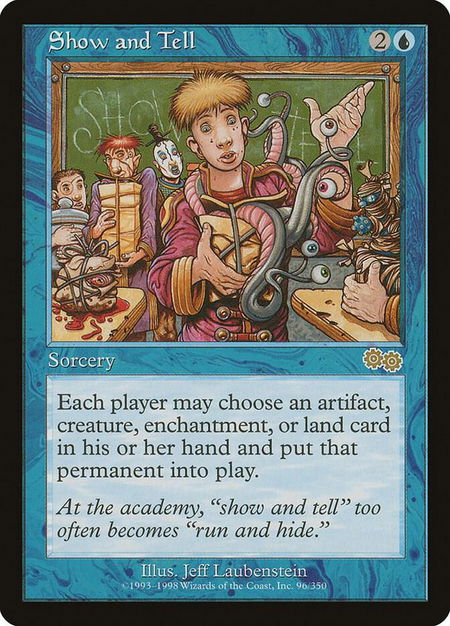 Show and Tell - Urza's Saga Magic: The Gathering trading card