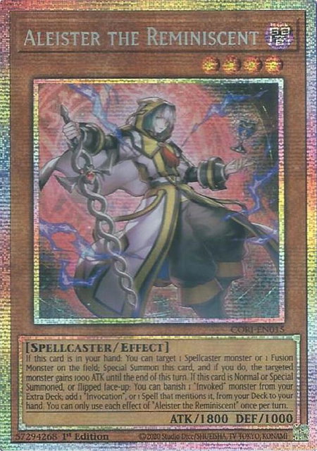 Aleister the Reminiscent (Starlight Rare) trading card from Chaos Origins Aleister the Reminiscent (Starlight Rare) - Chaos Origins YuGiOh trading card