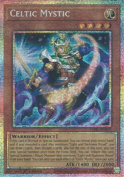 Celtic Mystic (Starlight Rare) - Chaos Origins YuGiOh trading card
